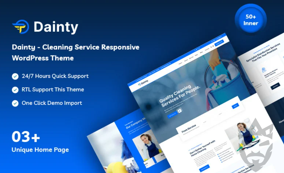 Dainty - Cleaning Service Responsive WordPress Theme