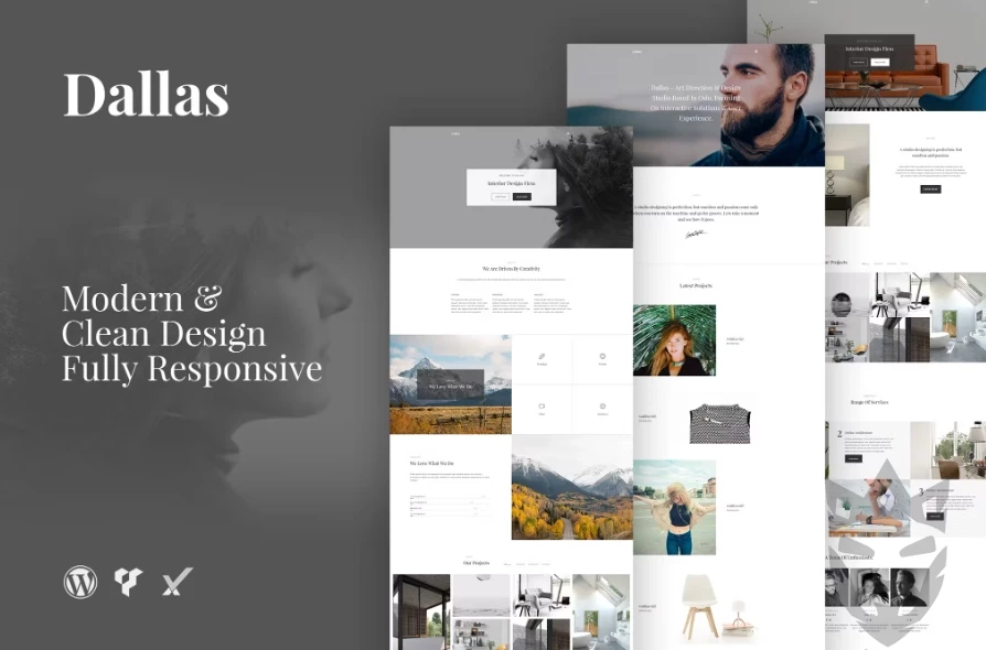 Dallas Minimal Portfolio Business WordPress Theme