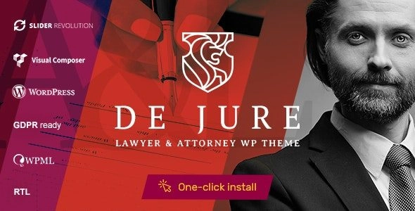 De Jure - Attorney and Lawyer WP Theme