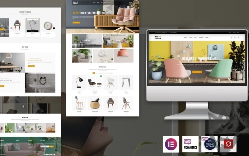 Deco Furniture – The Elementor Decorate Furniture WordPress theme WordPress Theme