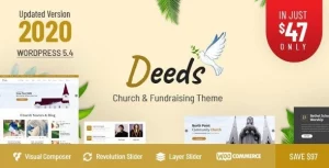 Deeds - Best Responsive Nonprofit Church WordPress Theme