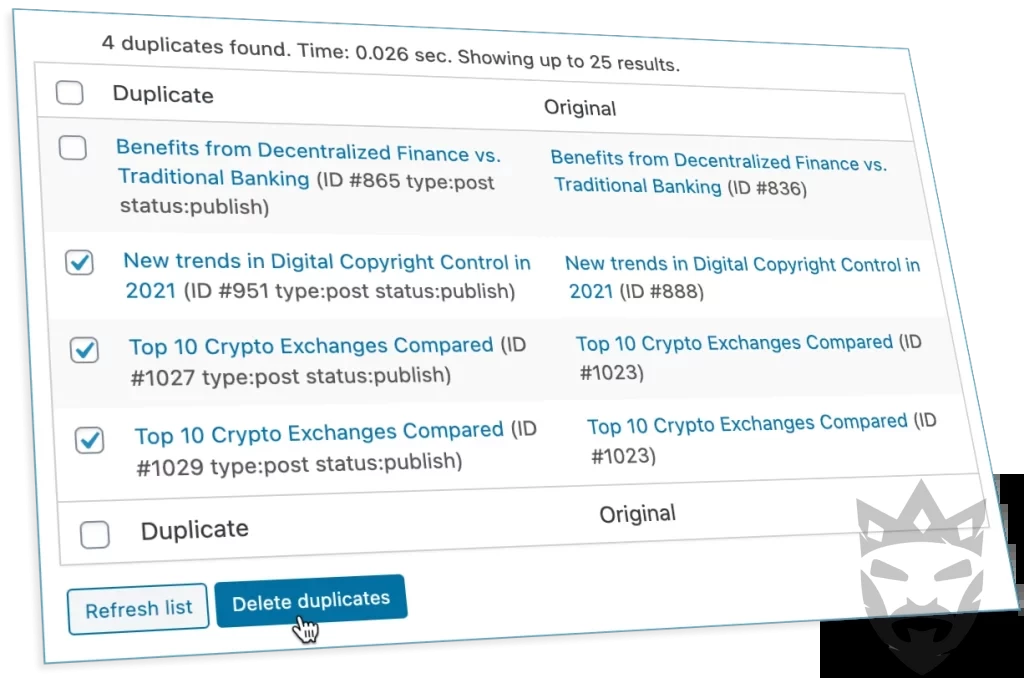 Delete Duplicate Posts Pro