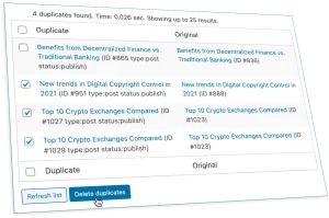 Delete Duplicate Posts Pro