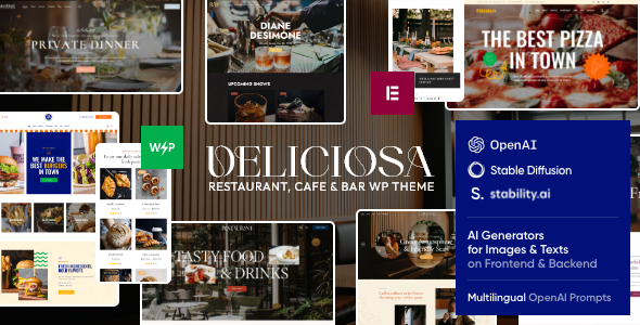 Deliciosa - Restaurant  Cafe WordPress Theme