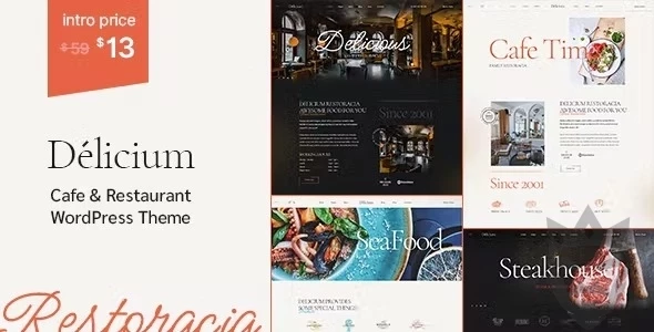 Delicium | Restaurant & Cafe WordPress Theme