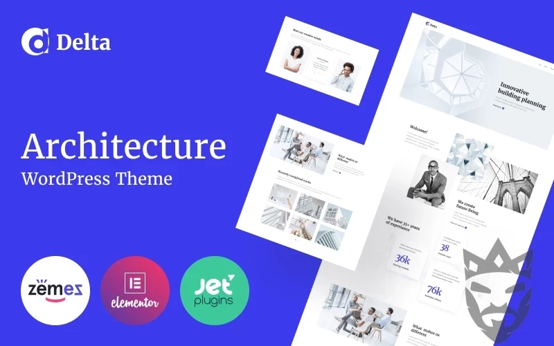 Delta - Architecture Minimal WordPress Elementor Theme WordPress Theme