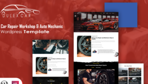 Deluxcar - Car Repair Workshop  Auto Mechanic WordPress Theme