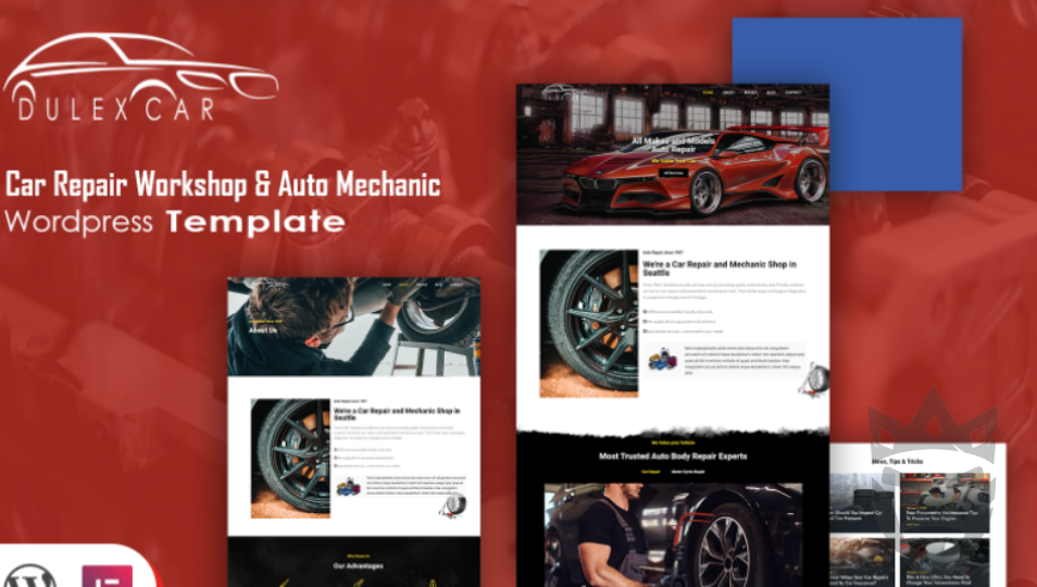 Deluxcar - Car Repair Workshop  Auto Mechanic WordPress Theme