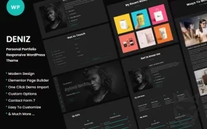 Deniz – Personal Portfolio WordPress Theme