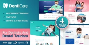 DentiCare - Medical  Dentist WordPress Theme