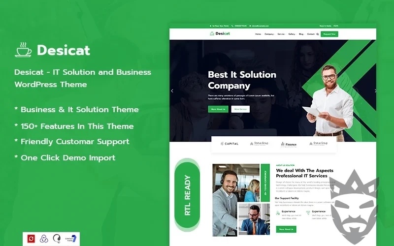 Desicat - IT Solution And Business Services WordPress Theme