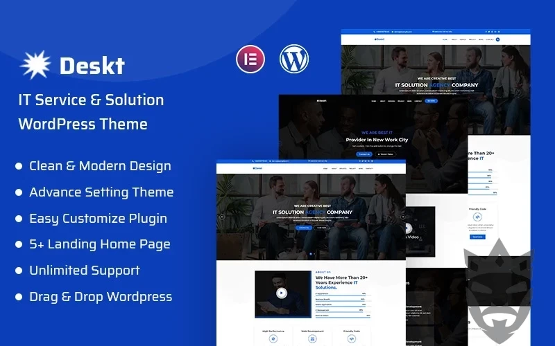 Deskt - IT Service and IT Solutions Responsive WordPress Theme