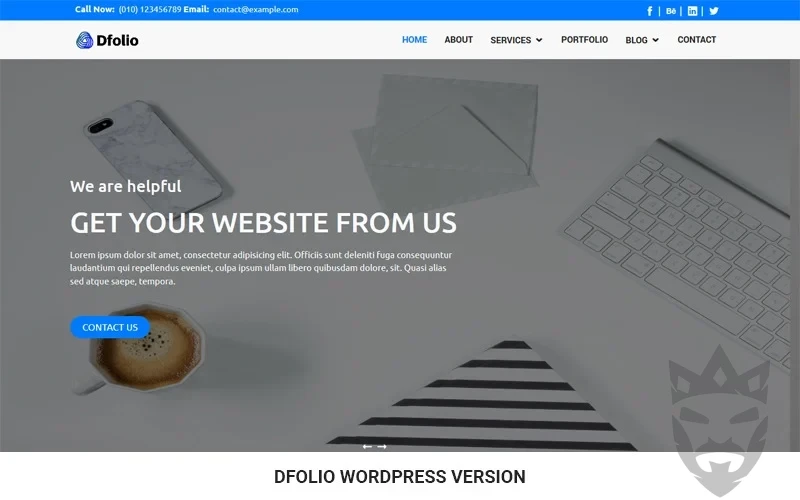 Dfolio - Multipurpose Responsive WordPress Theme