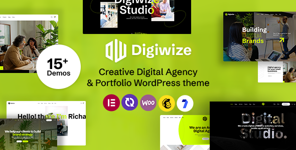 Digiwize - Digital Agency  Creative Portfolio WordPress Theme