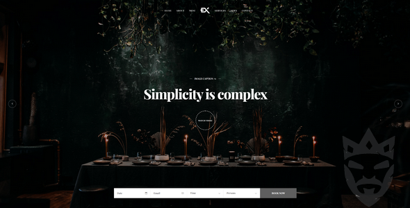 Dinex - One Page Restaurant WordPress Theme