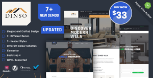 Dinso - Single Property  Apartment WordPress Theme