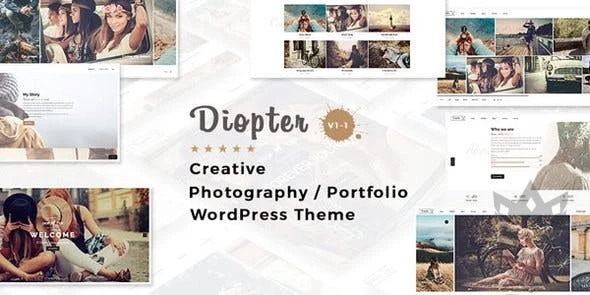 Diopter - Creative Responsive Photography / Portfolio WordPress Theme