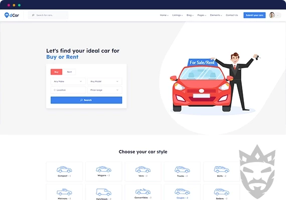 Directorist dCar - Car Directory WordPress Directory Theme