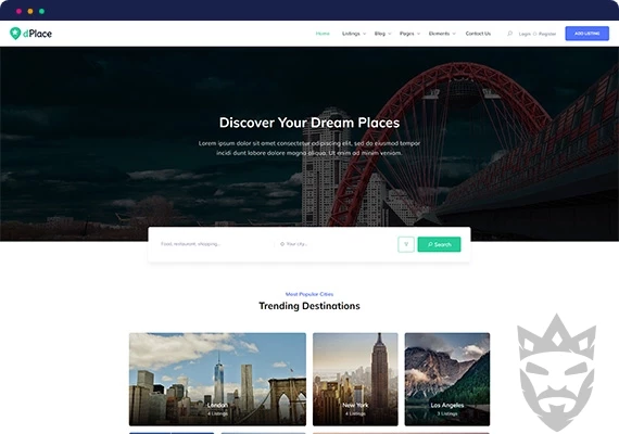 Directorist dPlace - Tourism & Travel WordPress Directory Theme