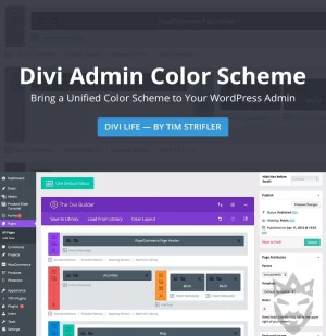 Divi Admin Color Scheme