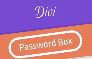 Divi Password Box Module