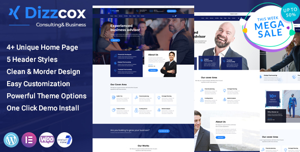 Dizzcox - Consulting Business WordPress Theme