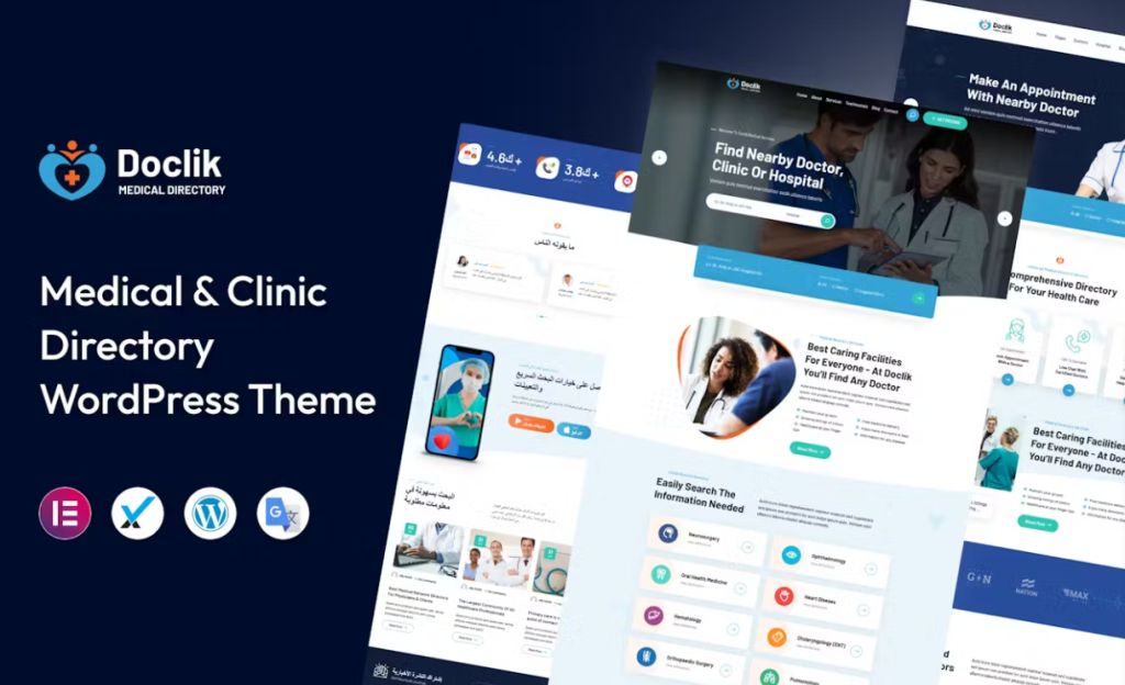 Doclik – Medical Directory WordPress Theme