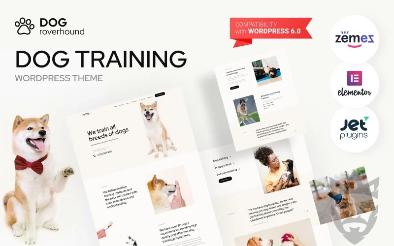 Dog Roverhound - Dog Training WordPress Theme