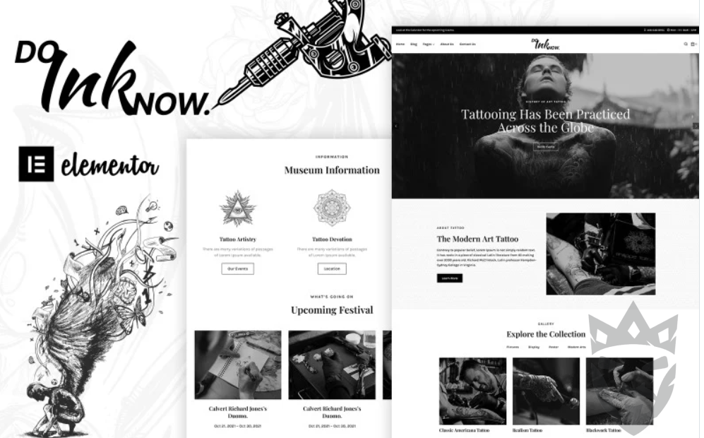 Doinknow – Tattoo Salon WordPress Theme