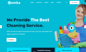 Domka – Cleaning Company and Services WordPress Theme