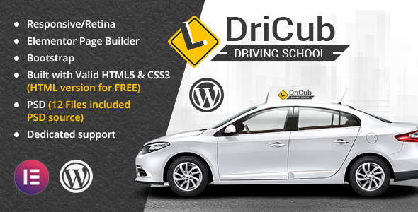 DriCub - Driving School WordPress Theme