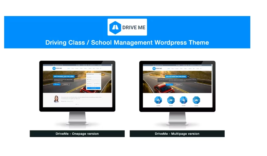 Driveme - Driving School WordPress Theme