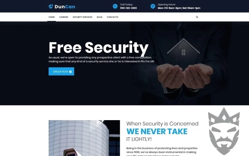 DunCan - Security Systems & Bodyguard Services WordPress Theme