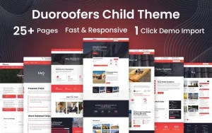 Duoroofers Roofing WordPress Divi Child Theme WordPress Theme