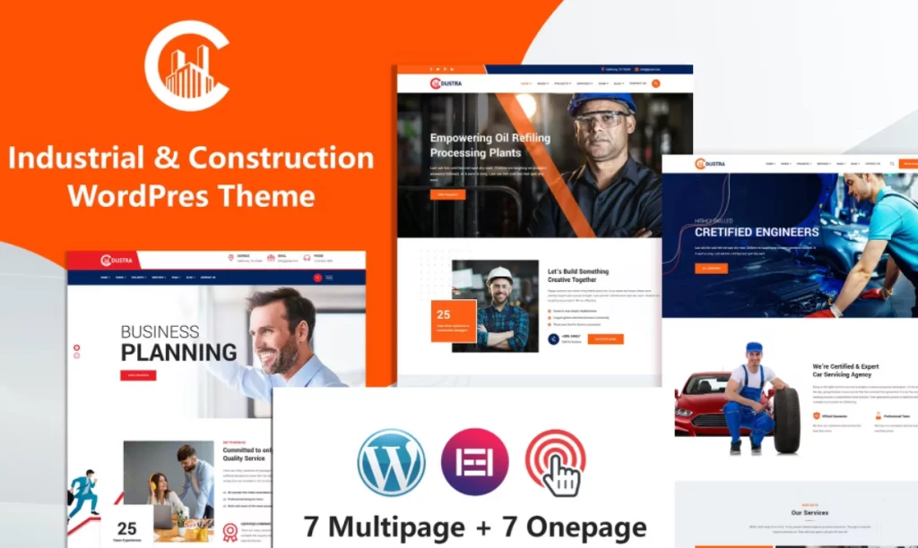 Dustra - Industrial & Construction WordPress Theme