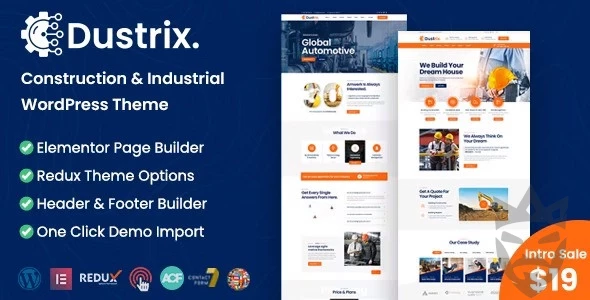 Dustrix - Construction and Industry WordPress Theme