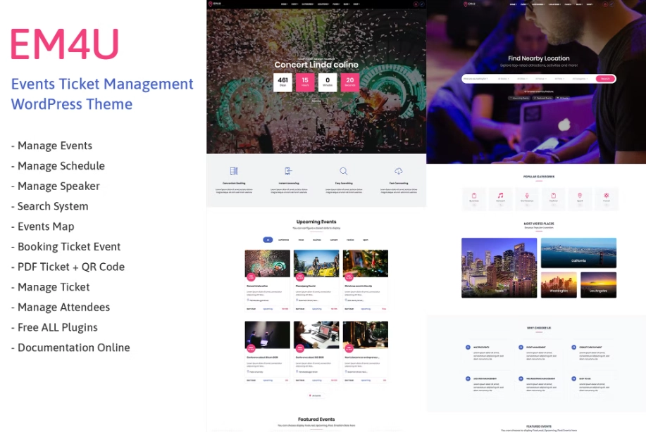 EM4U - Event Tickets WordPress Theme