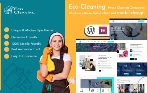 Eco Cleaning - House Cleaning Companies Wordpress Theme WordPress Theme