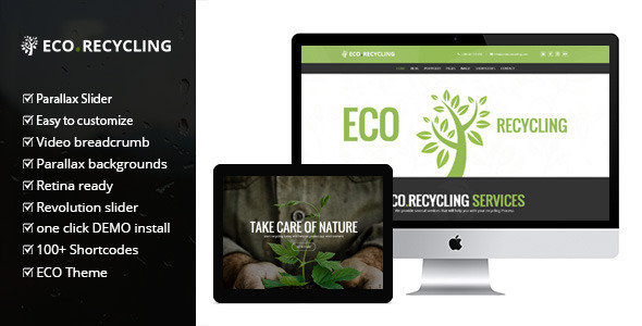 Eco Recycling - Ecology  Nature WordPress Theme