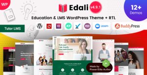 Edali - Online Courses Coaching  Education LMS Elementor WordPress Theme