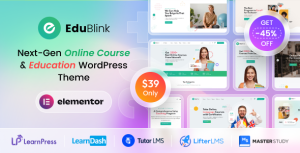 EduBlink - Education  Online Course WordPress Theme