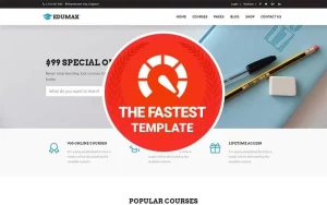 Edumax - Education Univeristy & Online Courses. WordPress Theme