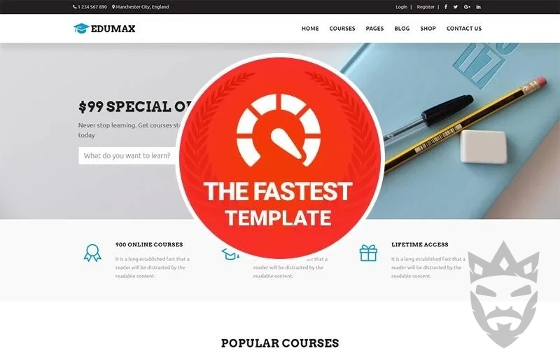 Edumax - Education Univeristy & Online Courses. WordPress Theme