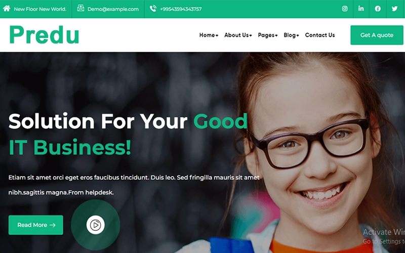 Edutep - Kingdergarden School and University WordPress theme WordPress Theme