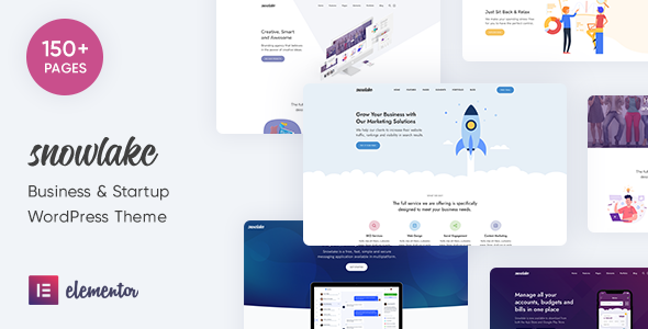 Snowlake - Creative Business  Startup WordPress Theme