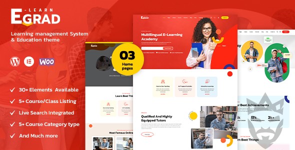 Egrad - LMS Education WordPress Theme