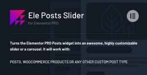 Ele Posts Slider - any post type slider for Elementor PRO