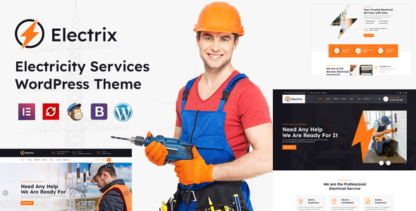 Electrik - Electricity Services WordPress Theme