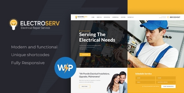 ElectroServ | Electrical Repair Service WordPress Theme