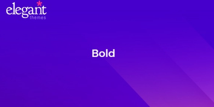 Elegant Themes Bold